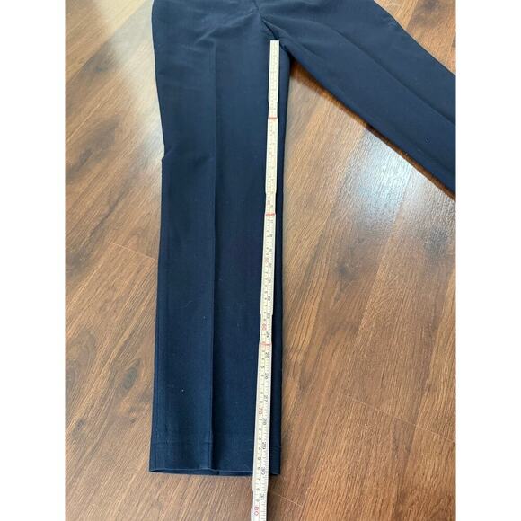 Dries Van Noten Womens Pleated Wool Dress Pants Business Career Navy Sz40 (US 4) - Picture 3 of 8